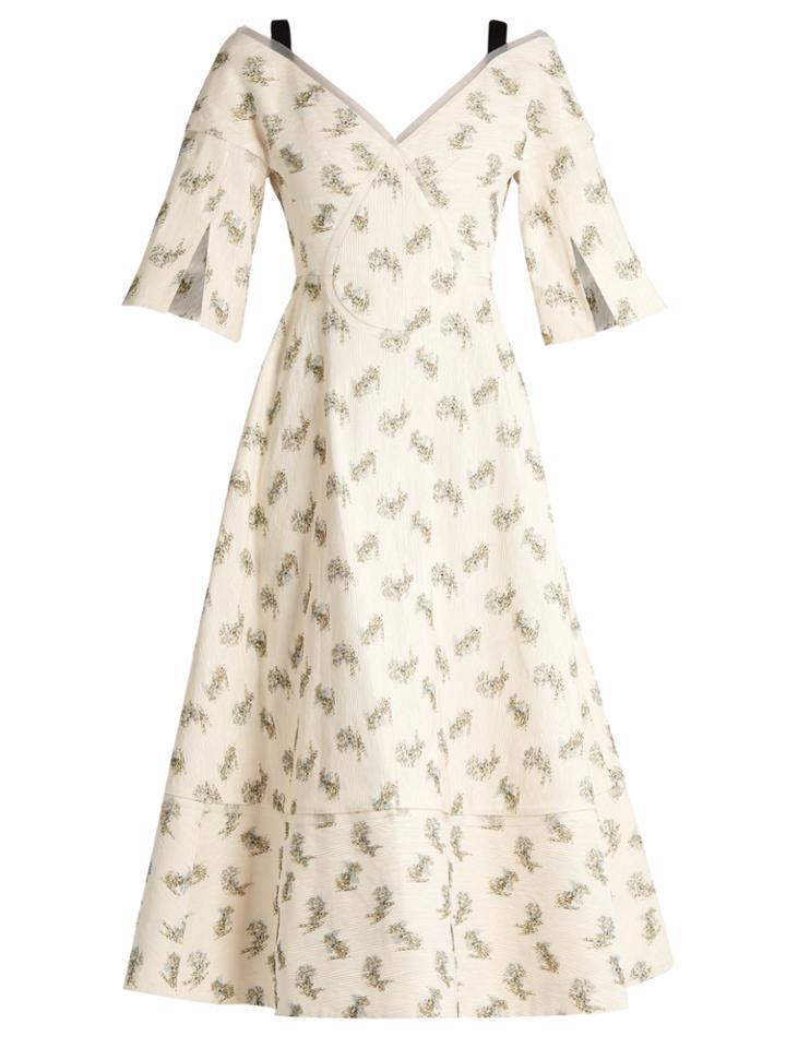 Erdem Karol Ottoman Cotton-blend Dress