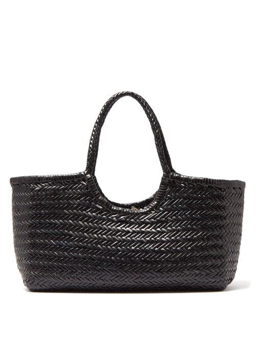 Matchesfashion.com Dragon Diffusion - Nantucket Woven Leather Basket Bag - Womens - Black