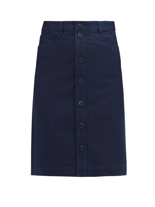Matchesfashion.com A.p.c. - Therese Cotton Skirt - Womens - Indigo