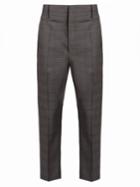 Isabel Marant Étoile Noah Tapered-leg Checked Wool Trousers