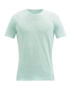 Matchesfashion.com 120% Lino - Linen-jersey T-shirt - Mens - Green