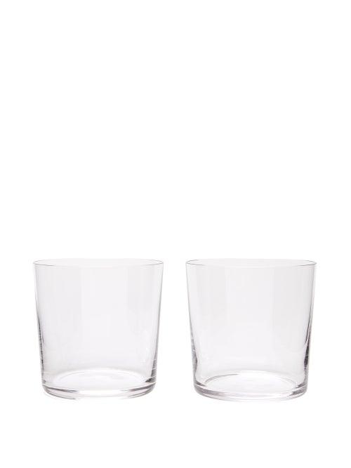 Unisex Homeware Richard Brendon - Set Of Two Crystal Tumbler Glasses - Clear