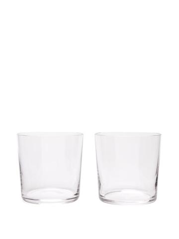 Unisex Homeware Richard Brendon - Set Of Two Crystal Tumbler Glasses - Clear