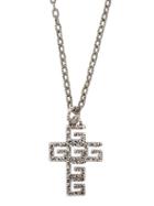 Matchesfashion.com Gucci - G Cross Sterling Silver Necklace - Mens - Silver