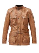 Matchesfashion.com Belstaff - Trialmaster Panther 2.0 Leather Jacket - Mens - Light Brown