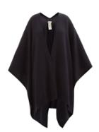 The Row - Denice Open-front Cashmere Cape - Womens - Dark Navy