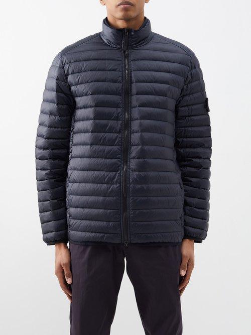 Stone Island - Logo-patch Packable Quilted-down Jacket - Mens - Navy