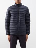 Stone Island - Logo-patch Packable Quilted-down Jacket - Mens - Navy