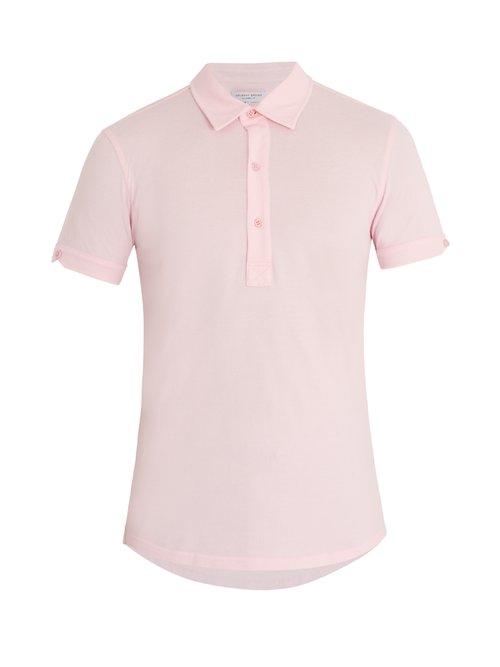 Matchesfashion.com Orlebar Brown - Sebastian Cotton Piqu Polo Shirt - Mens - Pink