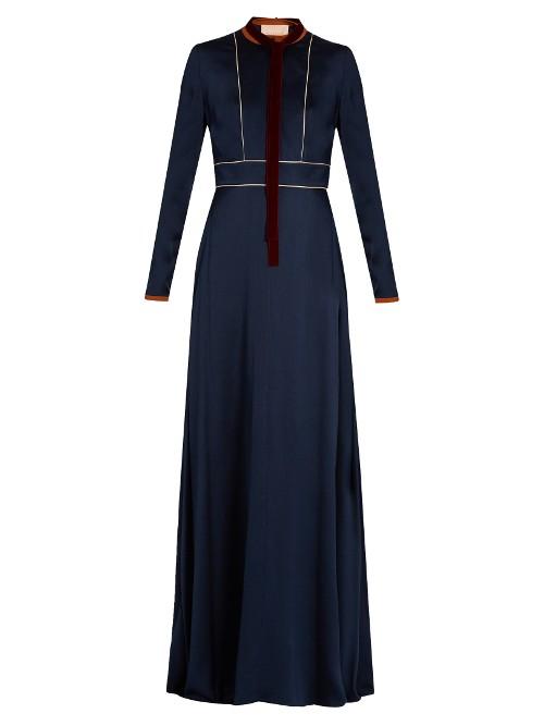 Roksanda Mirza Long-sleeved Satin Dress