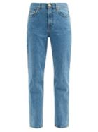 Matchesfashion.com Blaz Milano - Nariida Maya Straight-cut Jeans - Womens - Denim