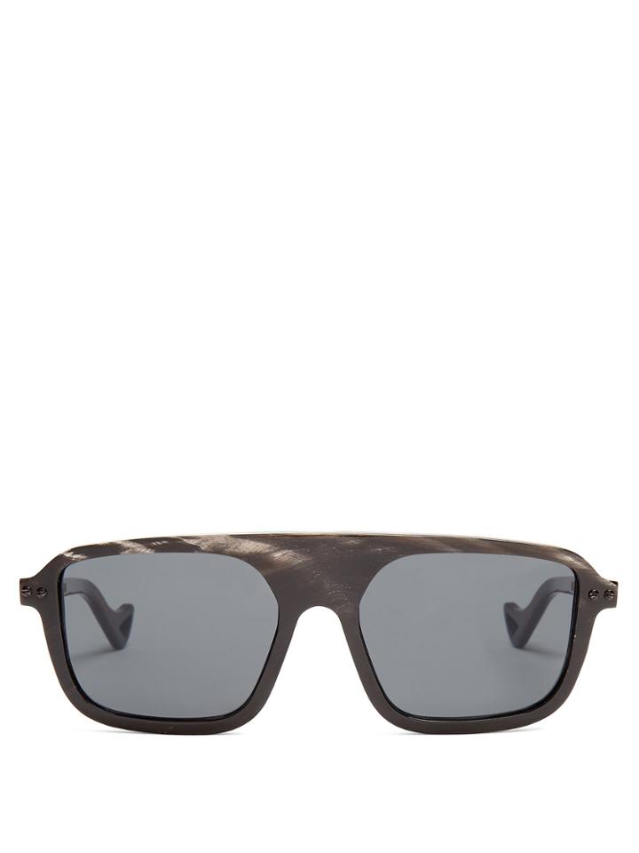 Blyszak D-frame Horn Sunglasses