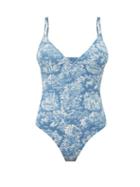 Matchesfashion.com Belize - Joan Tropical Print Swimsuit - Womens - Blue Print