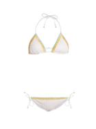 Matchesfashion.com Missoni Mare - Ondina Crochet Trim Bikini - Womens - White Multi