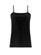 Racil Pumkin Square-neck Silk-crepe Cami Top