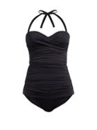 Matchesfashion.com Heidi Klein - Body Ruched Swimsuit - Womens - Black