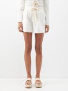 Ulla Johnson - Anela Cotton-poplin Shorts - Womens - White