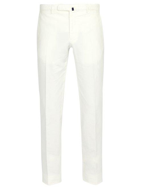 Matchesfashion.com Incotex - Slim Leg Cotton Satin Trousers - Mens - White