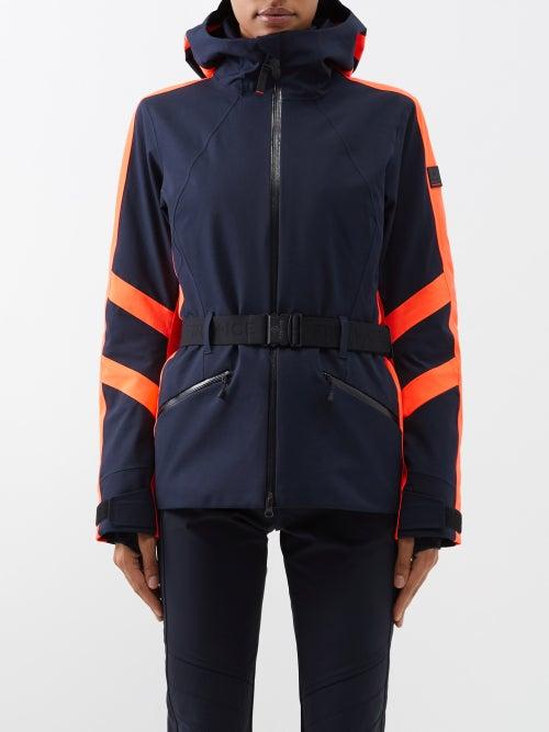 Bogner Fire+ice - Moia2-t Hooded Softshell Ski Jacket - Womens - Black Red