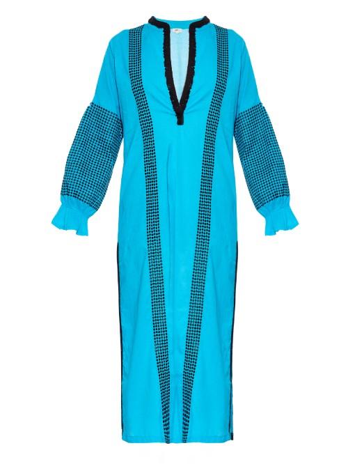 Daft Farrah Fawcett Embroidered-cotton Kaftan