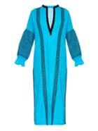 Daft Farrah Fawcett Embroidered-cotton Kaftan