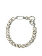Matchesfashion.com Bottega Veneta - Twisted Curb-link Sterling-silver Choker - Womens - Silver