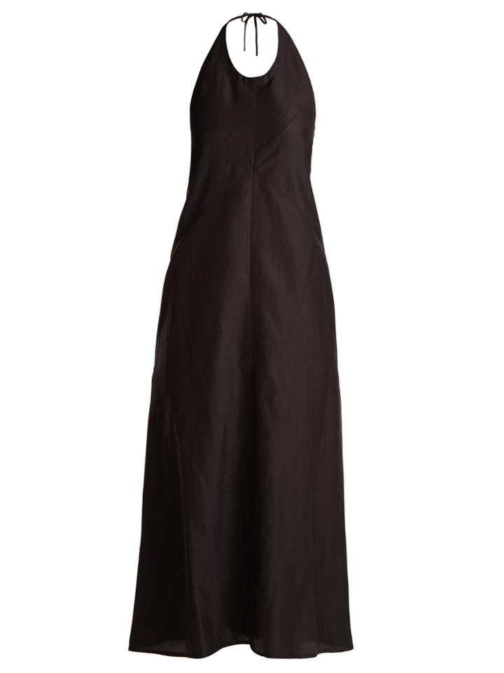Raey Backless Seam-detail Halterneck Dress