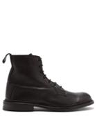 Matchesfashion.com Tricker's - Burford Leather Derby Boots - Mens - Black