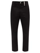 Matchesfashion.com Burberry - Dover Cotton-twill Straight-leg Chino Trousers - Mens - Black