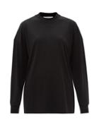 The Row - Dolonas Cotton-jersey Long-sleeved T-shirt - Womens - Black