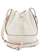 Matchesfashion.com Loewe - Balloon Small Drawstring-top Leather Bag - Womens - White