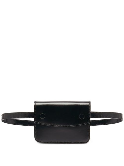 Matchesfashion.com Maison Margiela - Leather Wallet Belt - Mens - Black