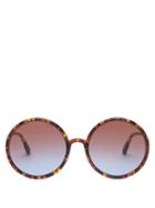 Matchesfashion.com Dior Eyewear - Diorsostellaire3 Round Acetate Sunglasses - Womens - Tortoiseshell