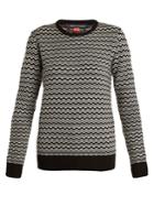 Perfect Moment Frequency Zigzag-intarsia Wool Sweater