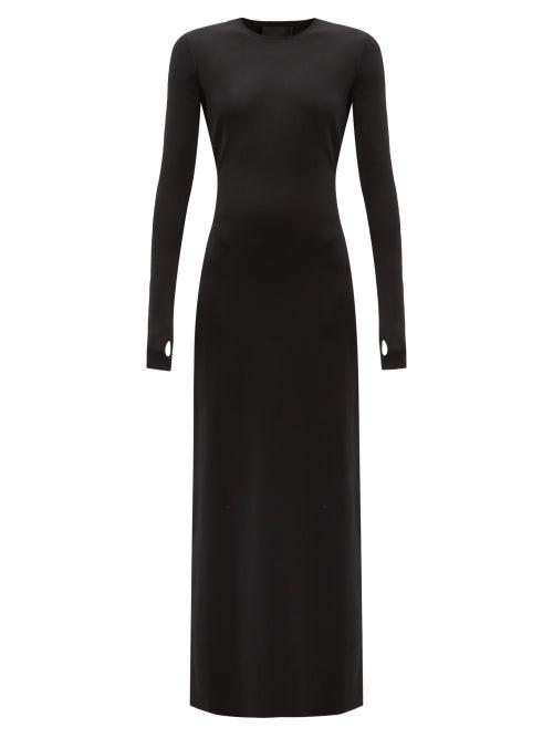 Matchesfashion.com Givenchy - Cutout-back Jersey Maxi Dress - Womens - Black
