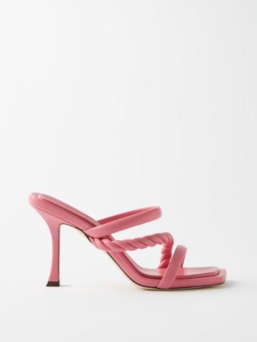 Jimmy Choo - Diosa 90 Leather Sandals - Womens - Pink