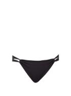 Matchesfashion.com Sara Cristina - Narcissus Gathered-side Bikini Briefs - Womens - Black