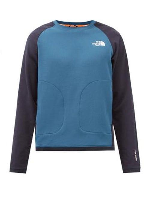 The North Face - Tekware Recycled-fibre Fleece Sweatshirt - Mens - Blue