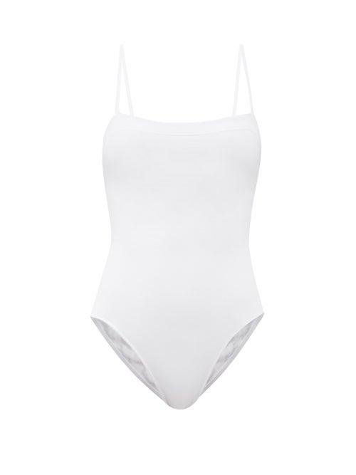 Matchesfashion.com Eres - Aquarelle Square-neck Swimsuit - Womens - White