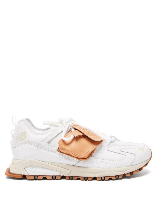 Mens Shoes New Balance - X-racer Leather Trainers - Mens - Brown Multi