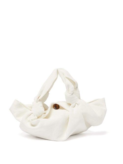 Matchesfashion.com The Row - The Ascot Linen Clutch - Womens - White