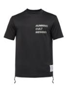 Matchesfashion.com Satisfy - Logo Print Performance T Shirt - Mens - Black