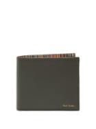 Matchesfashion.com Paul Smith - Signature-stripe Leather Bi-fold Wallet - Mens - Khaki