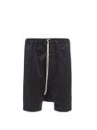 Rick Owens Drkshdw - Pods Cotton-twill Shorts - Mens - Black