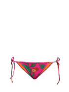 Matchesfashion.com La Doublej - Floral Print Bikini Briefs - Womens - Pink Print