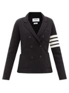 Thom Browne - Four Bar Double-faced Wool Tailored Jacket - Womens - Black