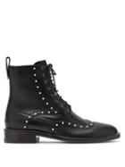 Matchesfashion.com Jimmy Choo - Hanah Faux Pearl Studded Leather Boots - Womens - Black