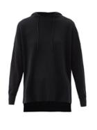 Matchesfashion.com Allude - Wool-blend Hooded Sweatshirt - Womens - Black