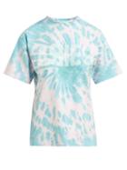 Matchesfashion.com Aries - Logo Print Tie Dye Cotton T Shirt - Womens - Pink Multi