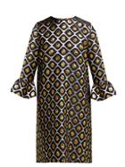 Matchesfashion.com La Doublej - 24/7 Brocade Mini Dress - Womens - Black Gold